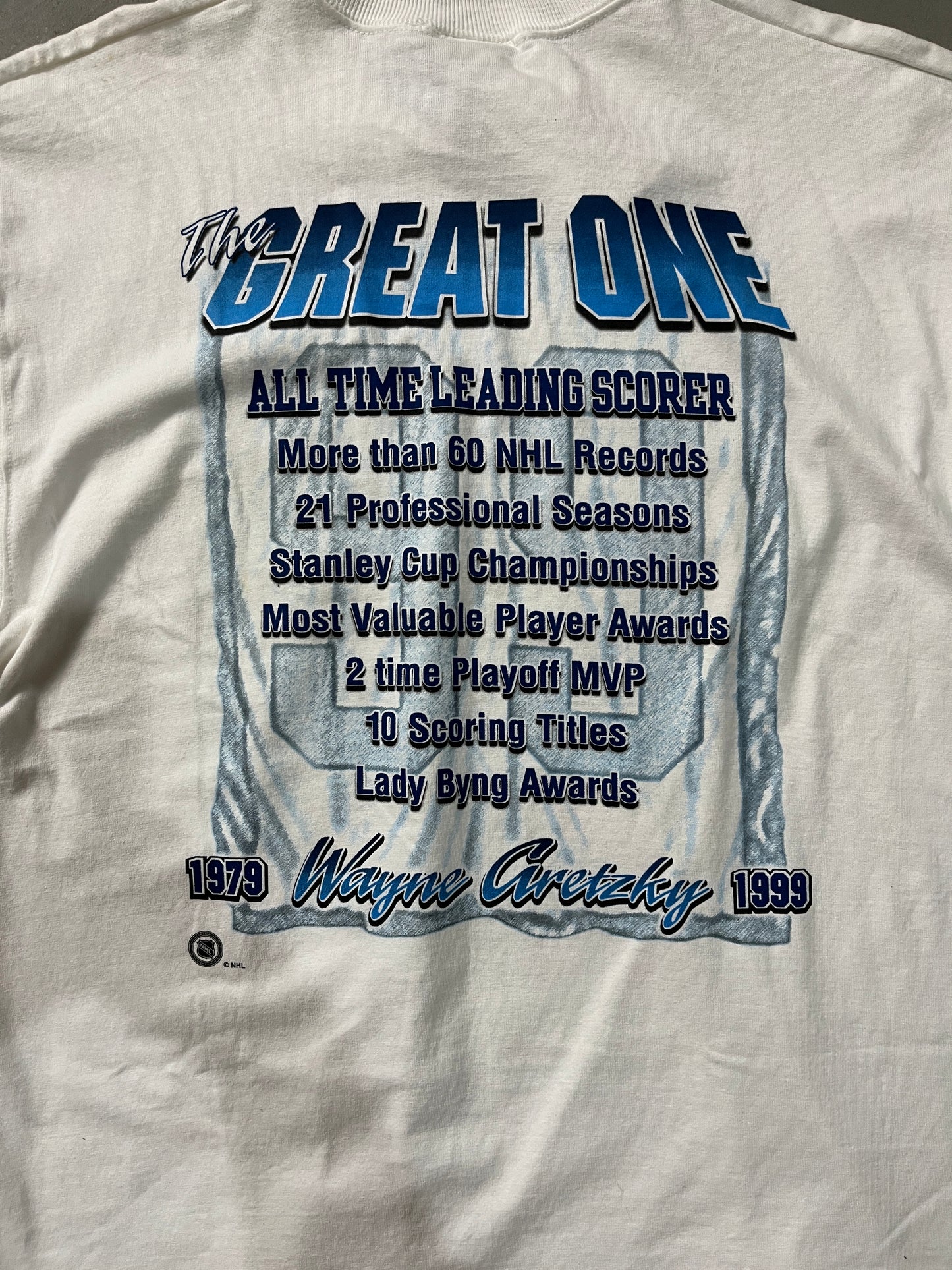 Vintage NHL Pro Player Wayne Gretzky "The Great One" Tee