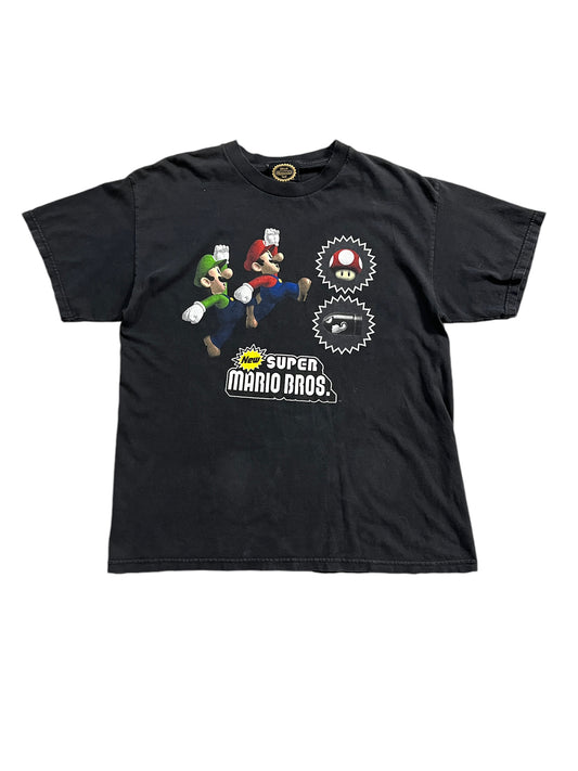 Vintage Y2k Official Nintendo Seal Super Mario Bros Tee