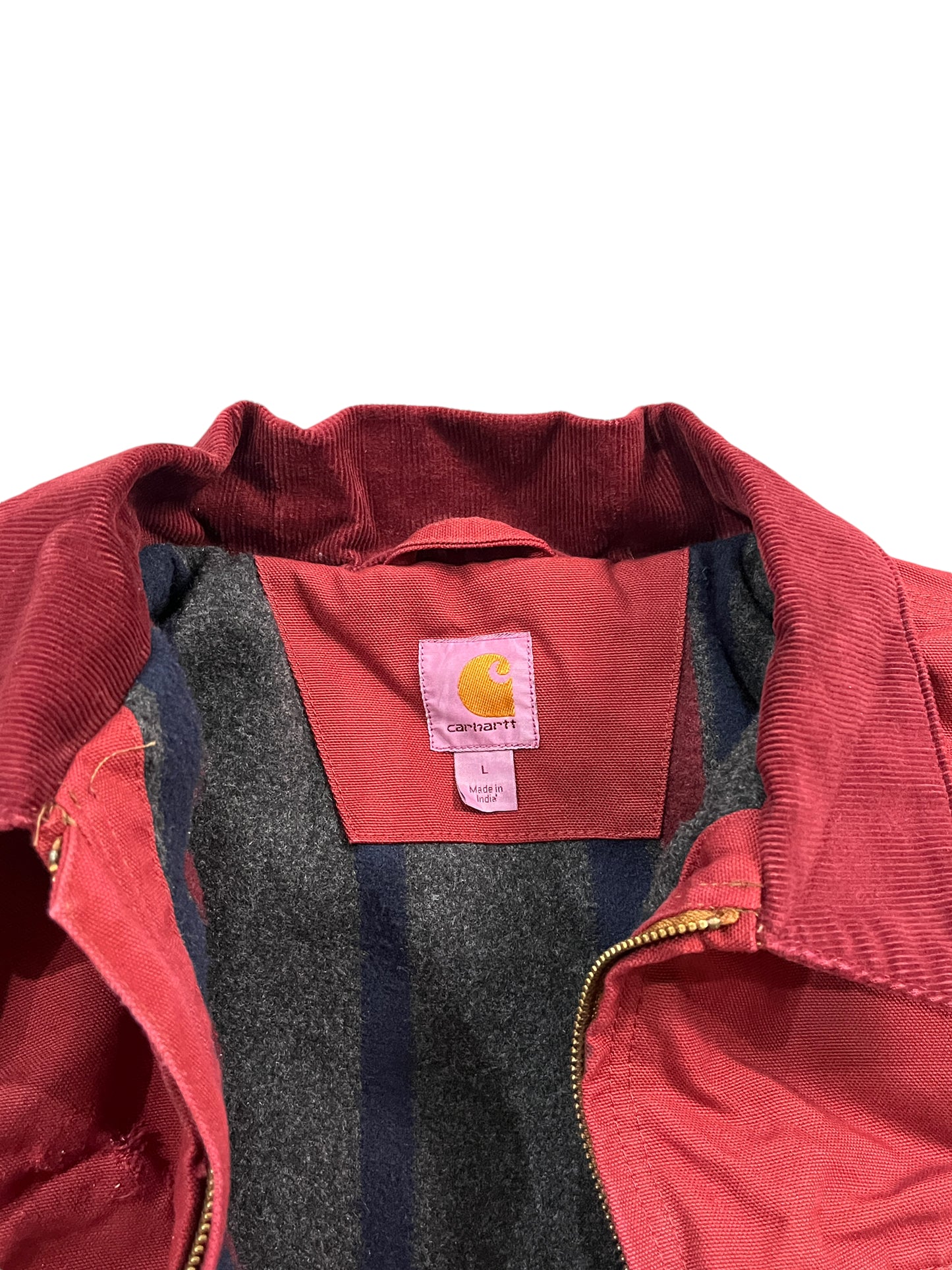 Vintage 1 of 1 Rework Carhartt Jacket Dark Red