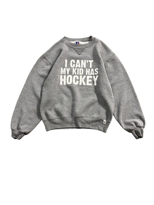 Vintage Russell Athletic "I Can't My Kid Has Hockey" Sweater