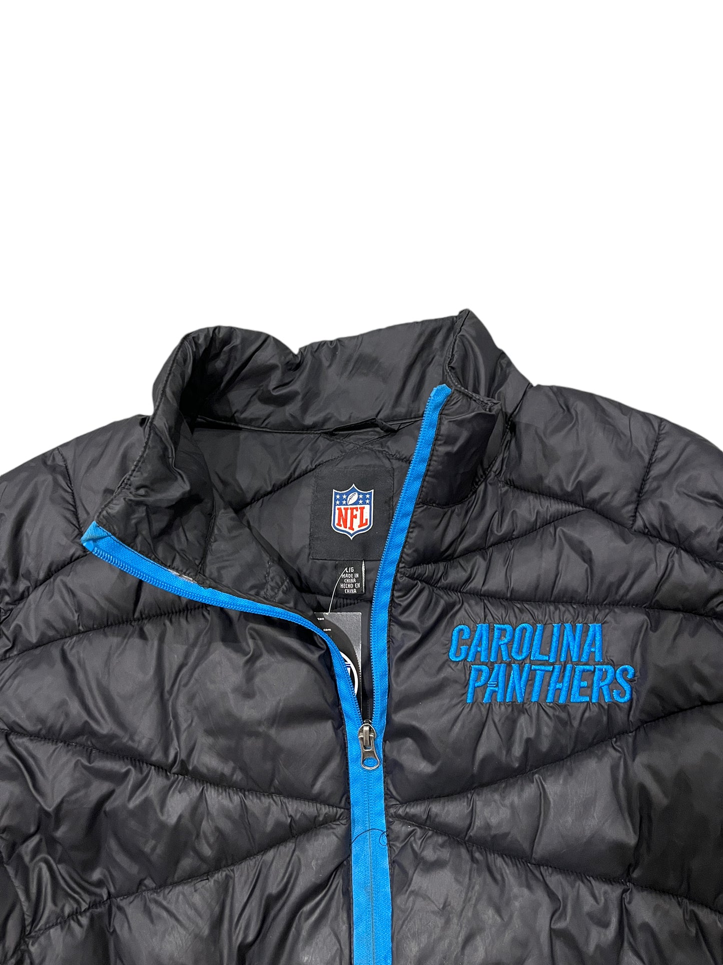 Y2k NFL Carolina Panthers Puffer Jacket