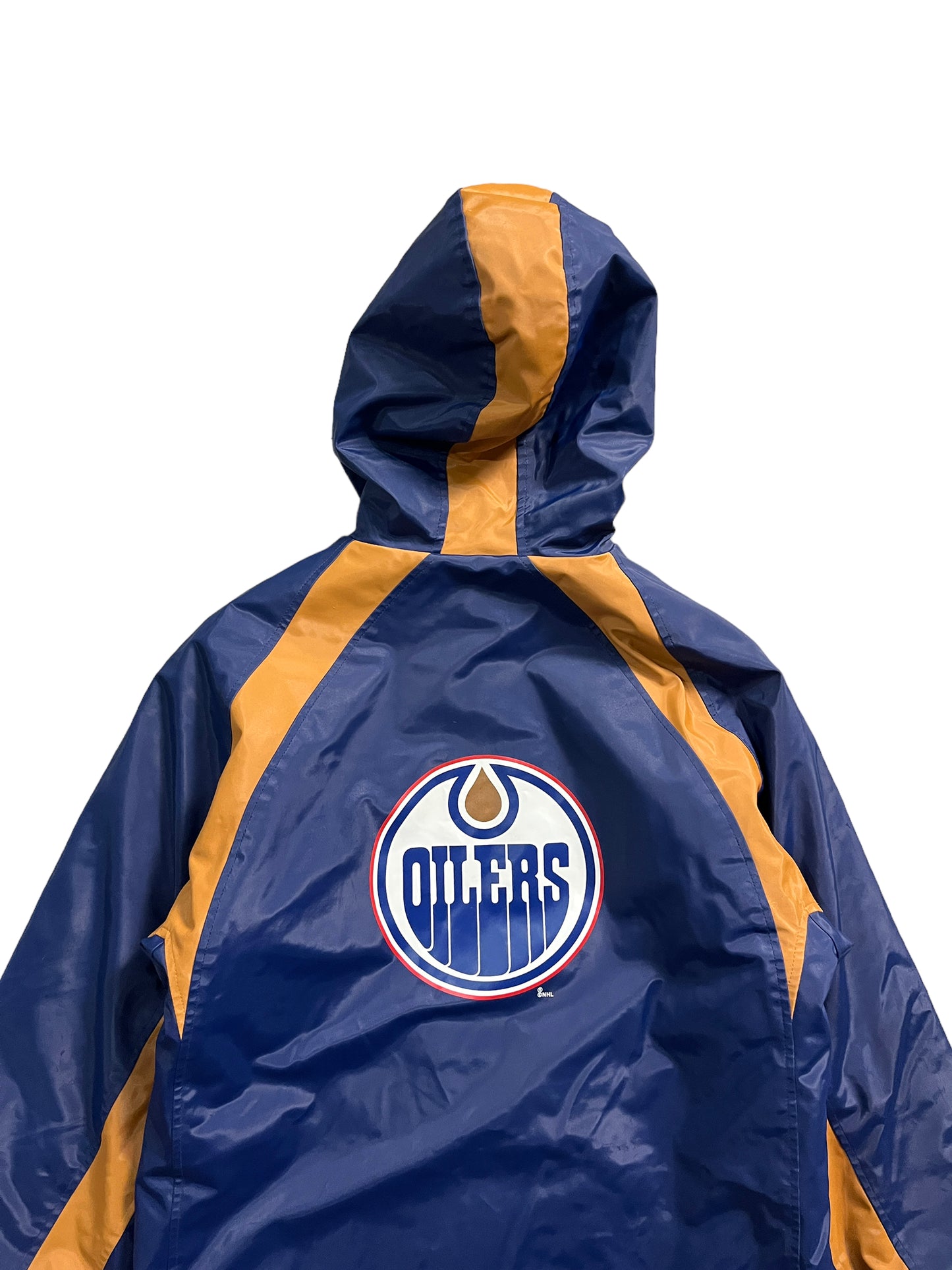 Vintage Y2K Edmonton Oilers Full Zip Hooded Jacket