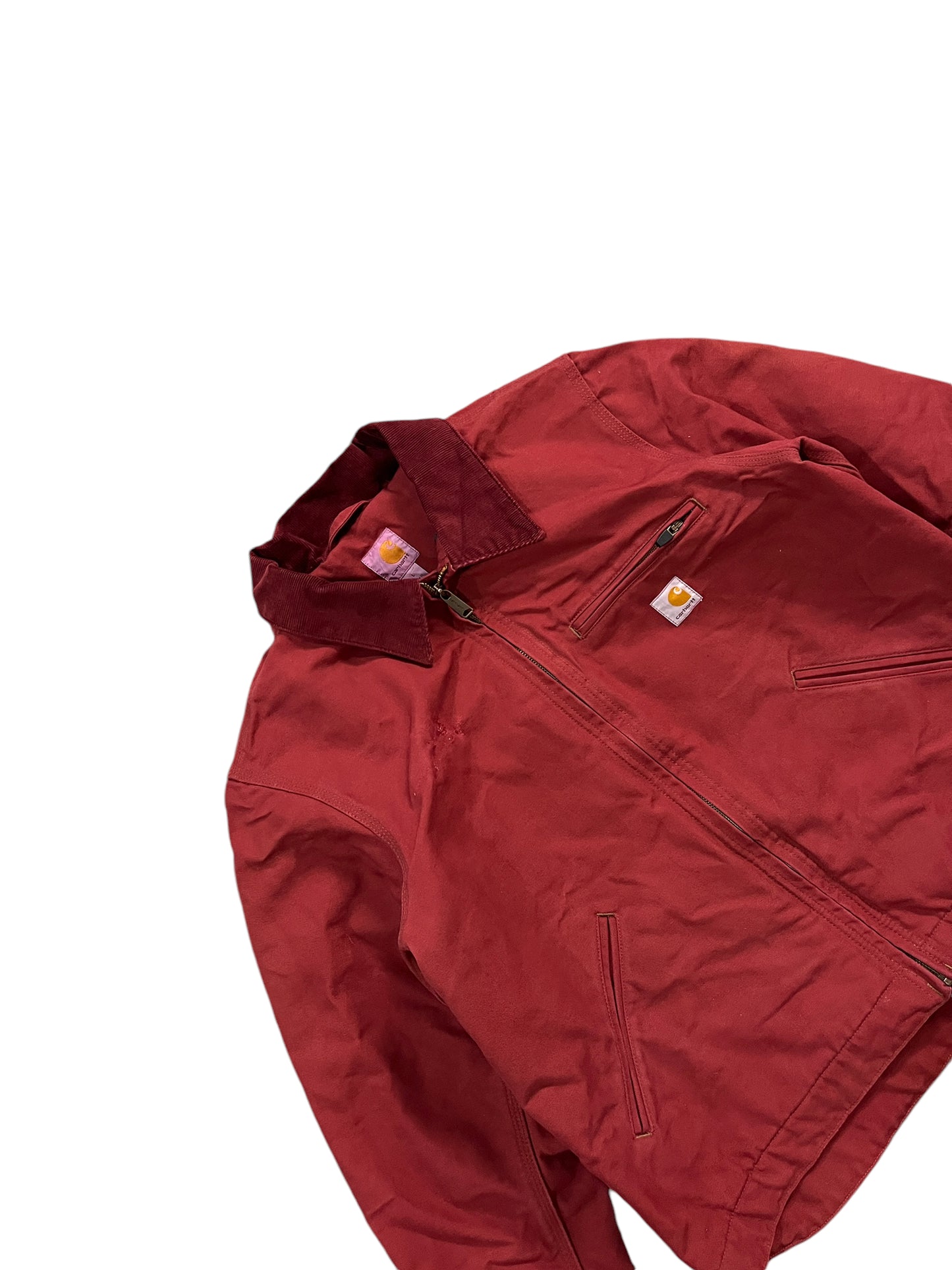 Vintage 1 of 1 Rework Carhartt Jacket Dark Red