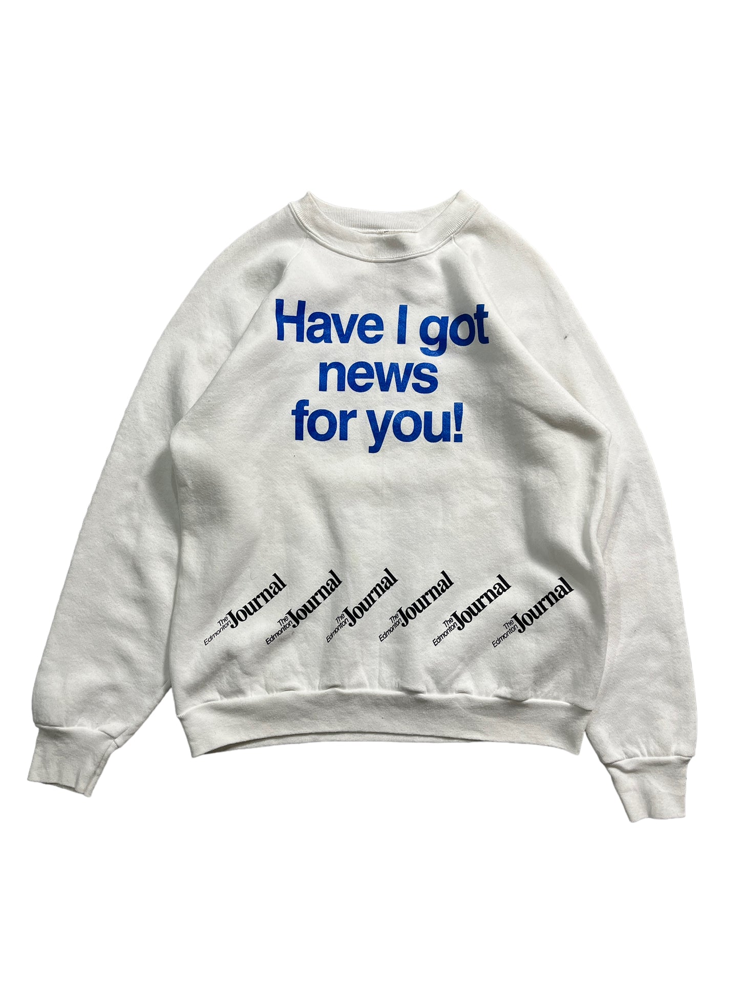 Vintage Edmonton Journal "Have I Got News For You" Sweater