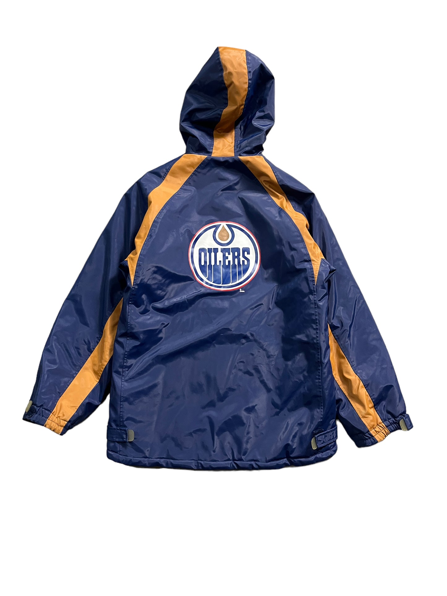 Vintage Y2K Edmonton Oilers Full Zip Hooded Jacket