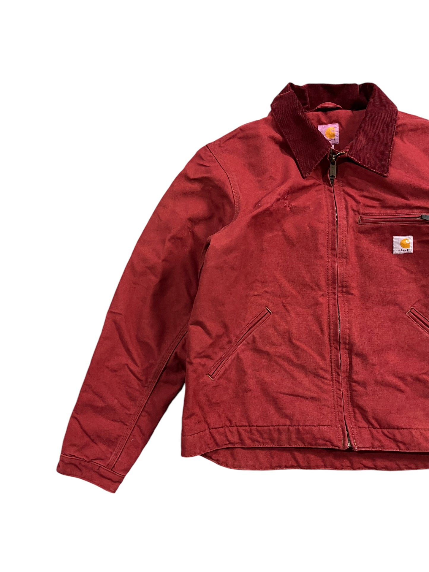 Vintage 1 of 1 Rework Carhartt Jacket Dark Red