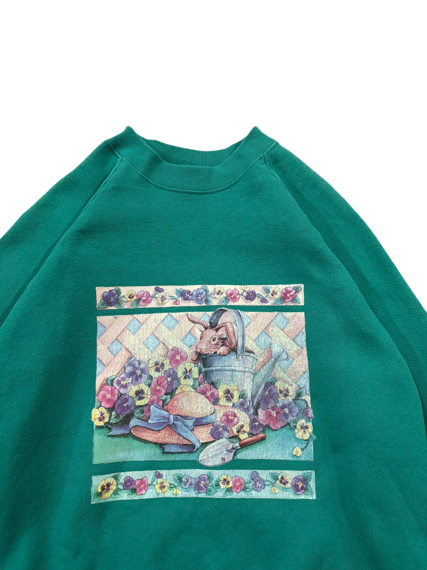 Vintage Rabbit Floral Sweater