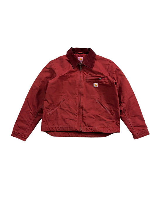 Vintage 1 of 1 Rework Carhartt Jacket Dark Red