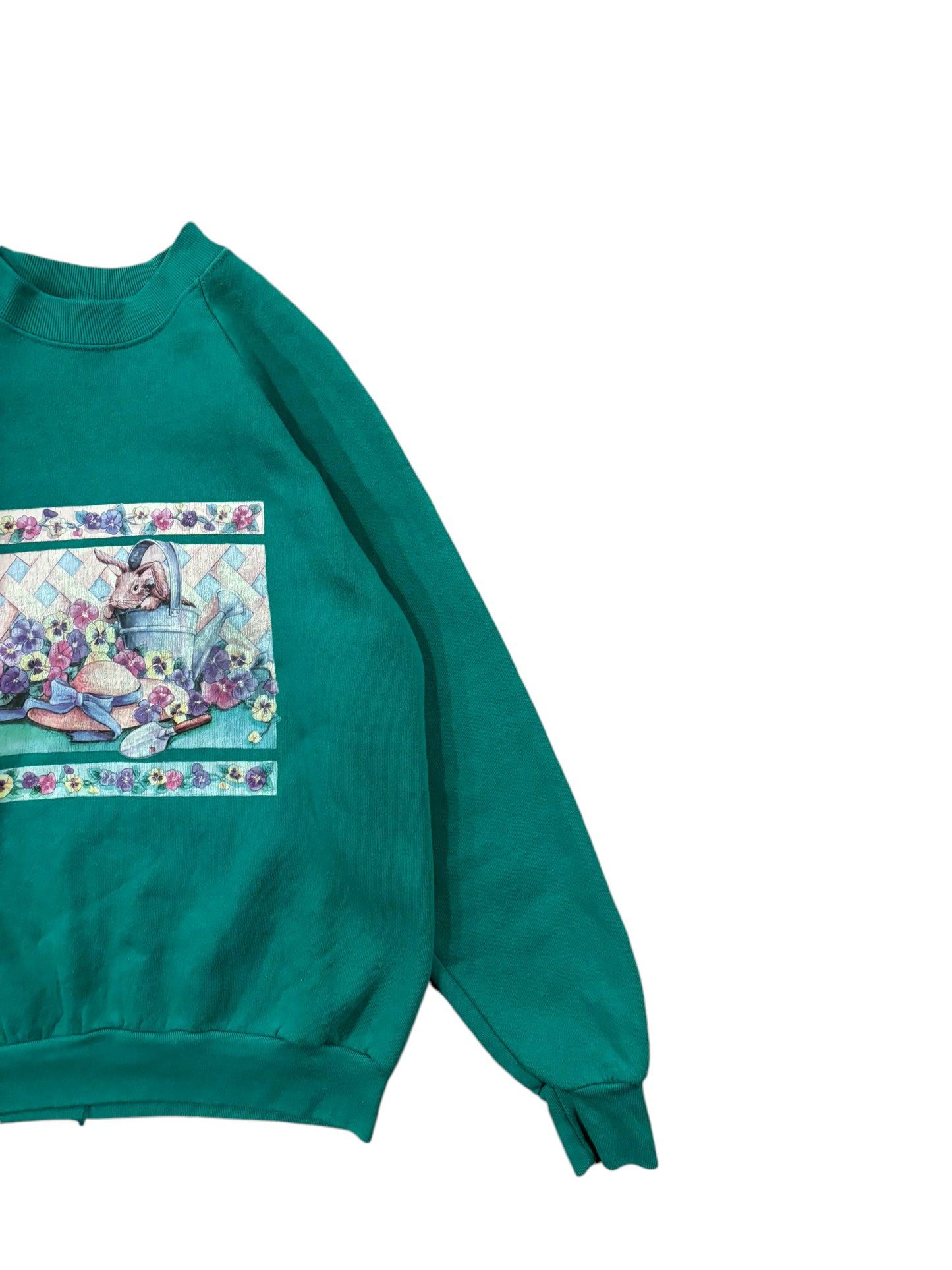 Vintage Rabbit Floral Sweater