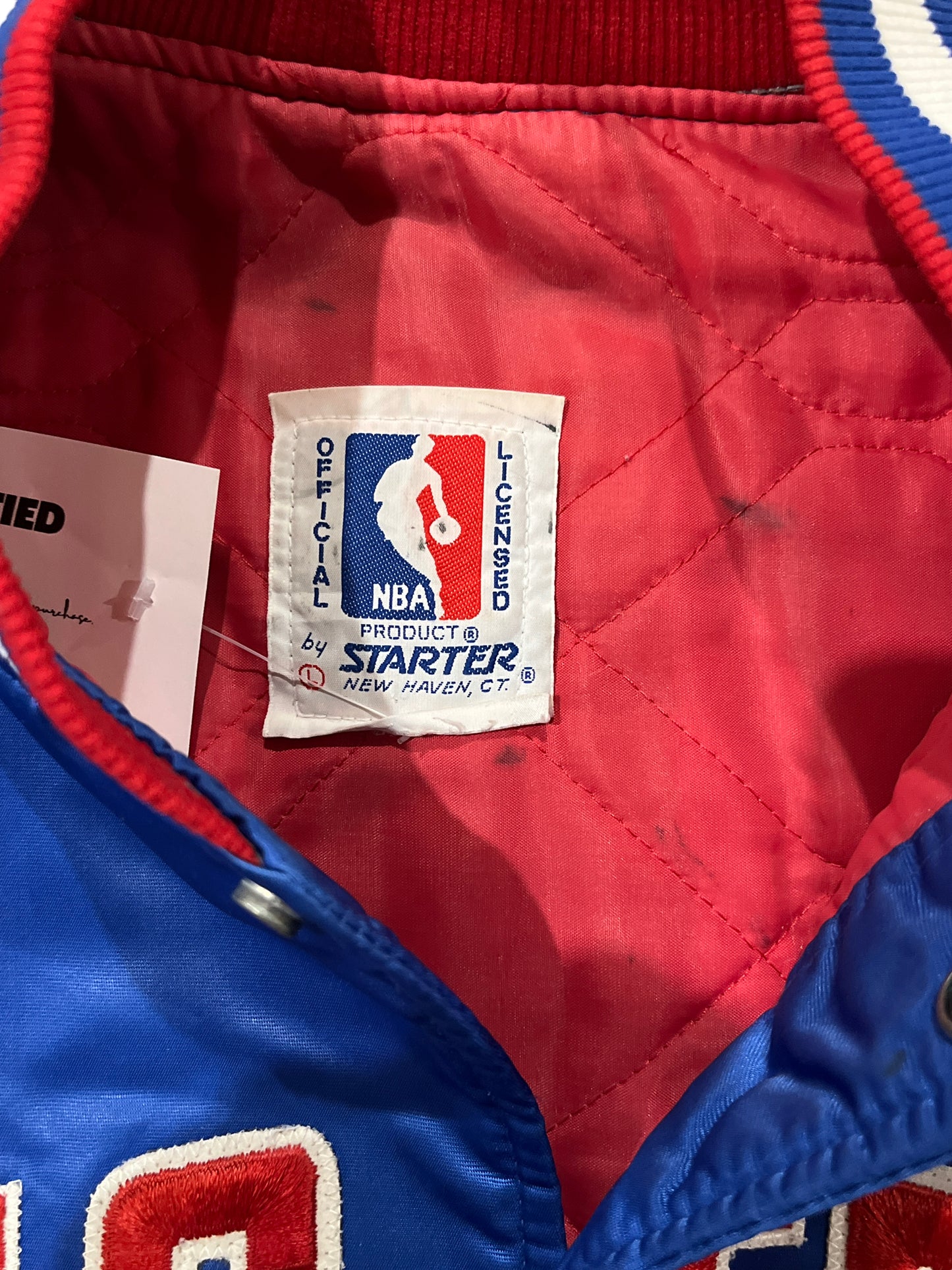 Vintage Starter Detroit Pistons Satin Jacket