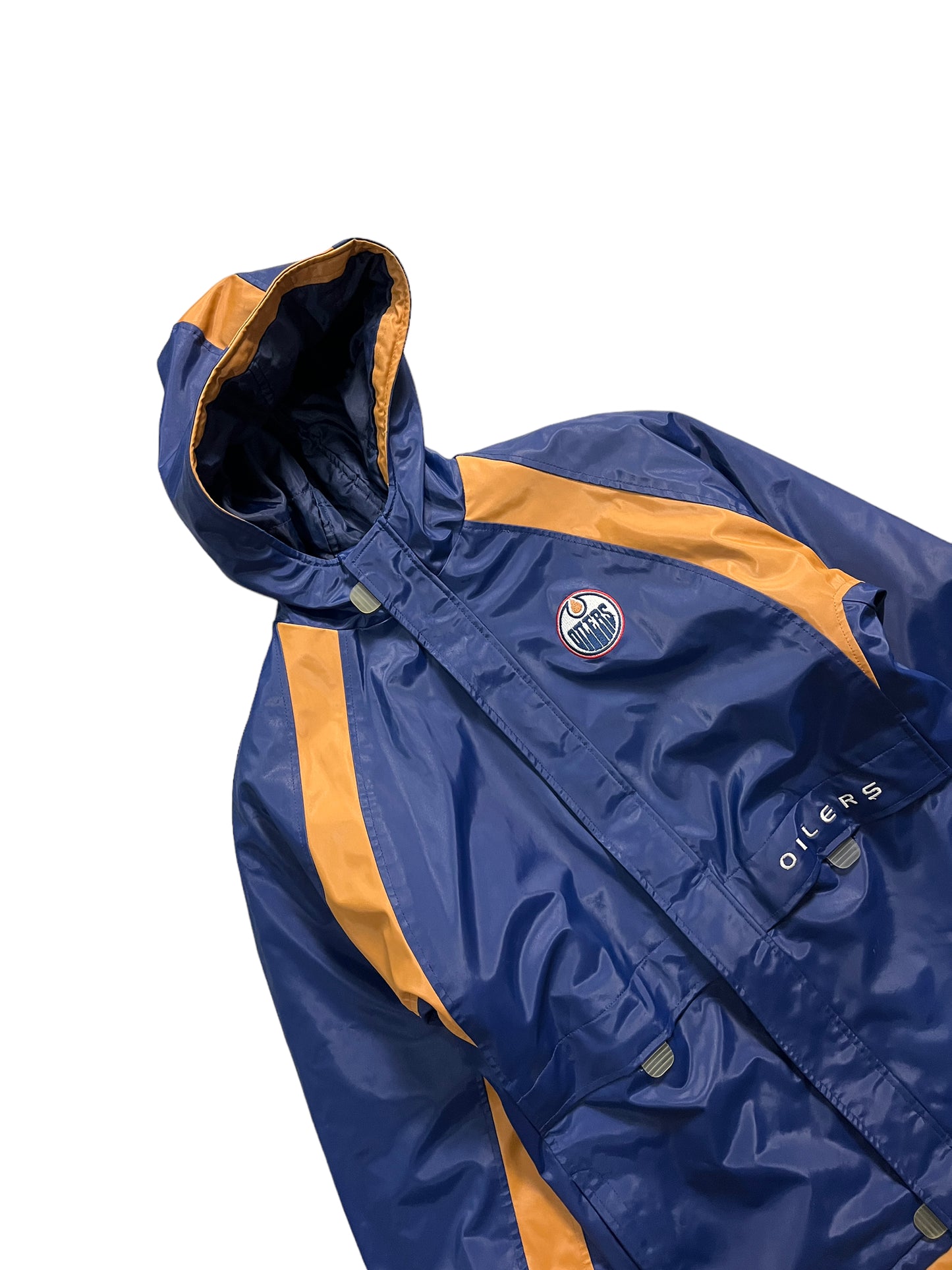 Vintage Y2K Edmonton Oilers Full Zip Hooded Jacket