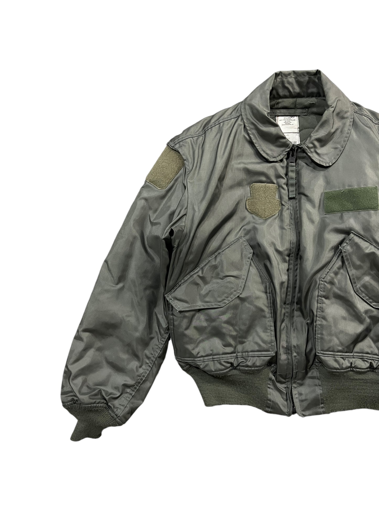 Vintage Cropped Military Jacket Green