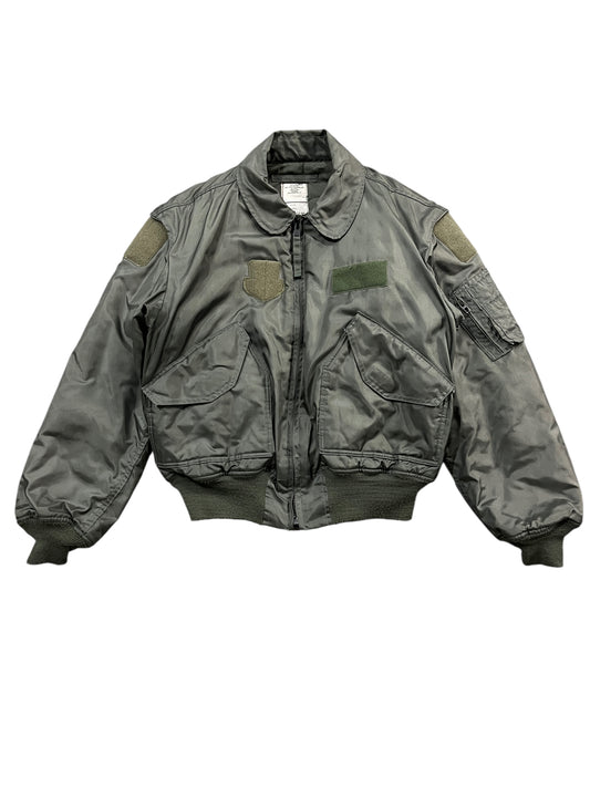 Vintage Cropped Military Jacket Green