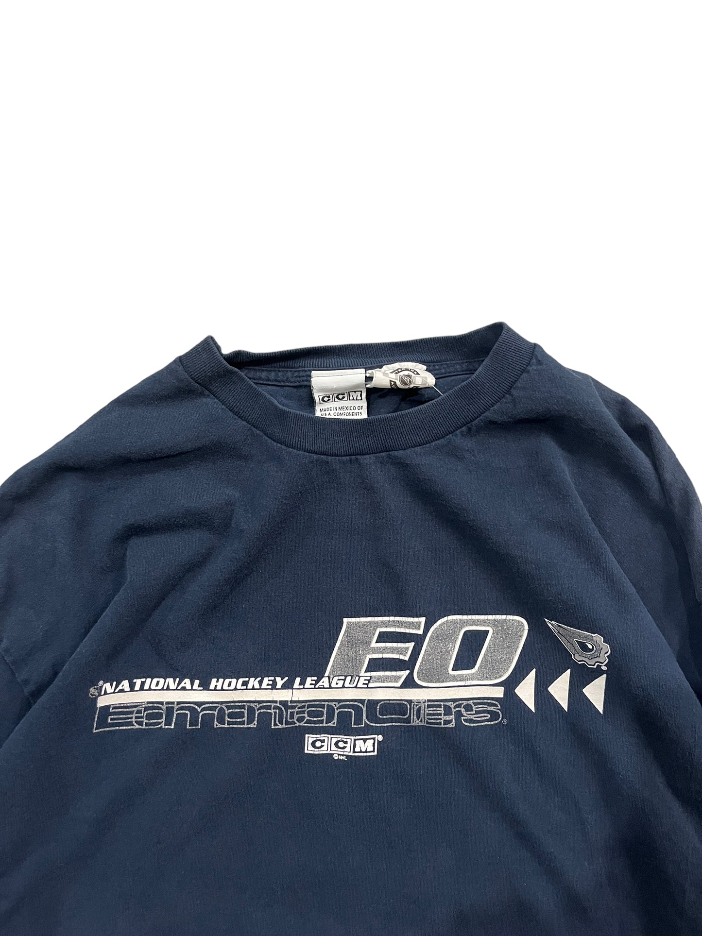 Vintage NHL CCM Edmonton Oilers Long Sleeves