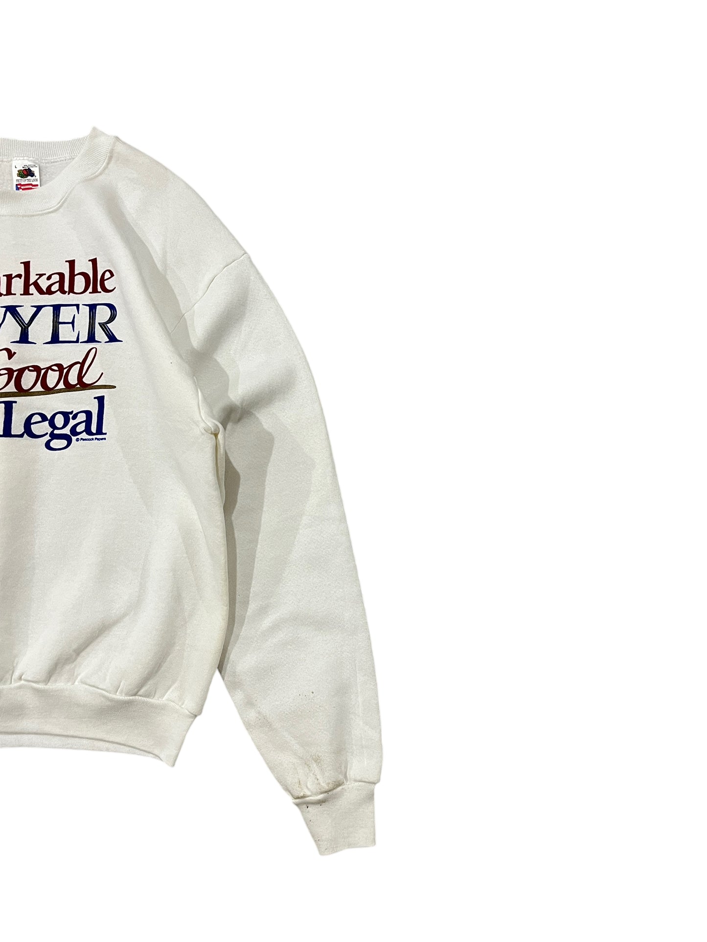 Rare "Remarkable Lawyer Too Good To Be Legal" Sweater