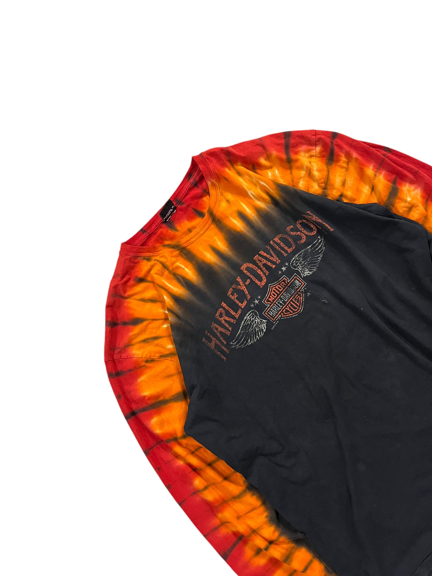 Y2k Harley Davidson Long Sleeves Tie Dye