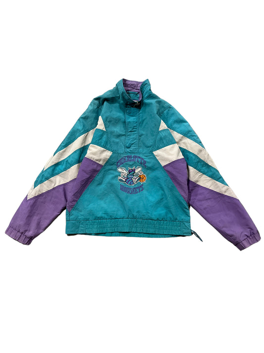 Vintage Starter Charlotte Hornets Half Zip Jacket