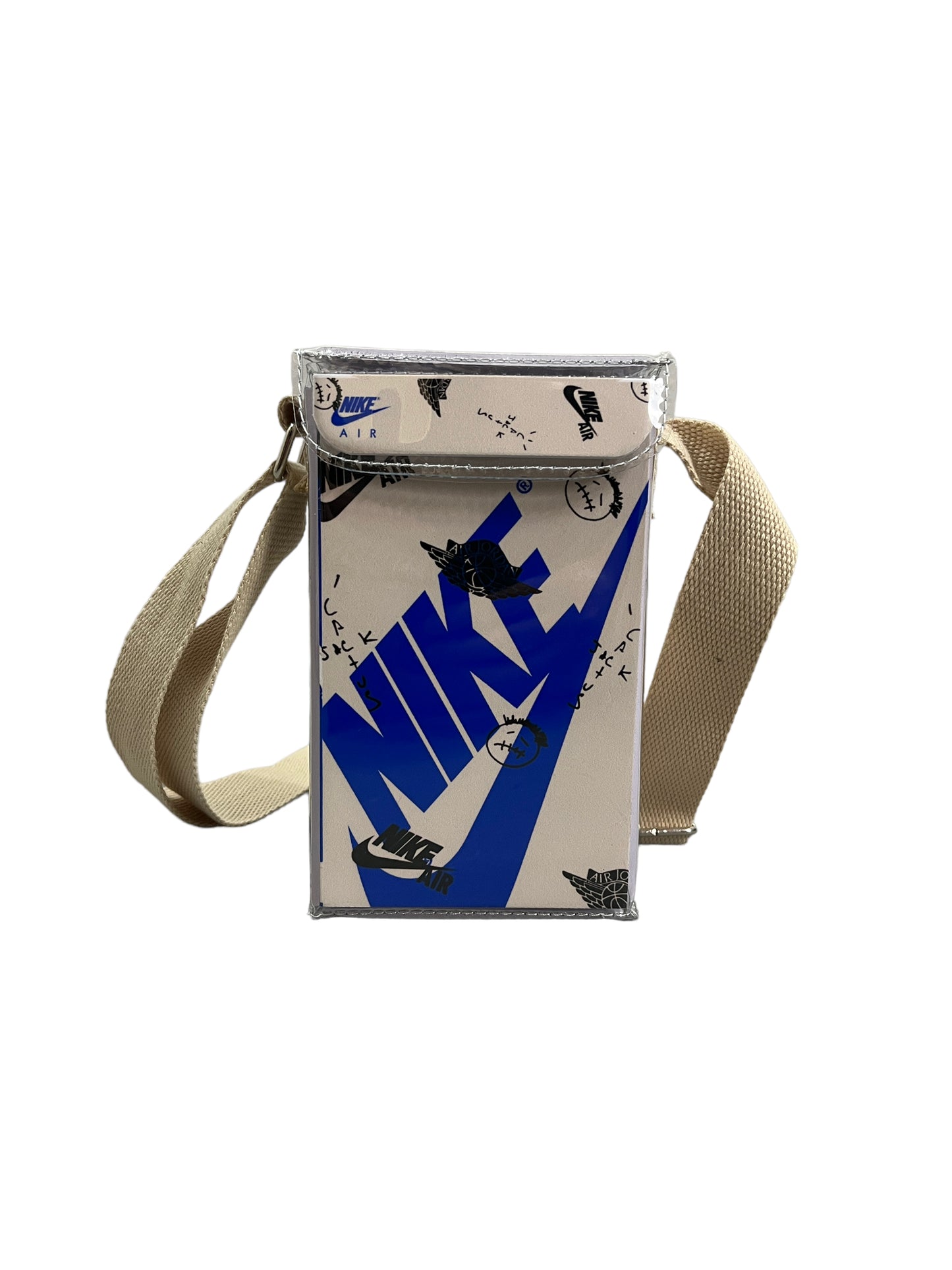 Custom Handmade Nike Box Bag - Small (Blue)