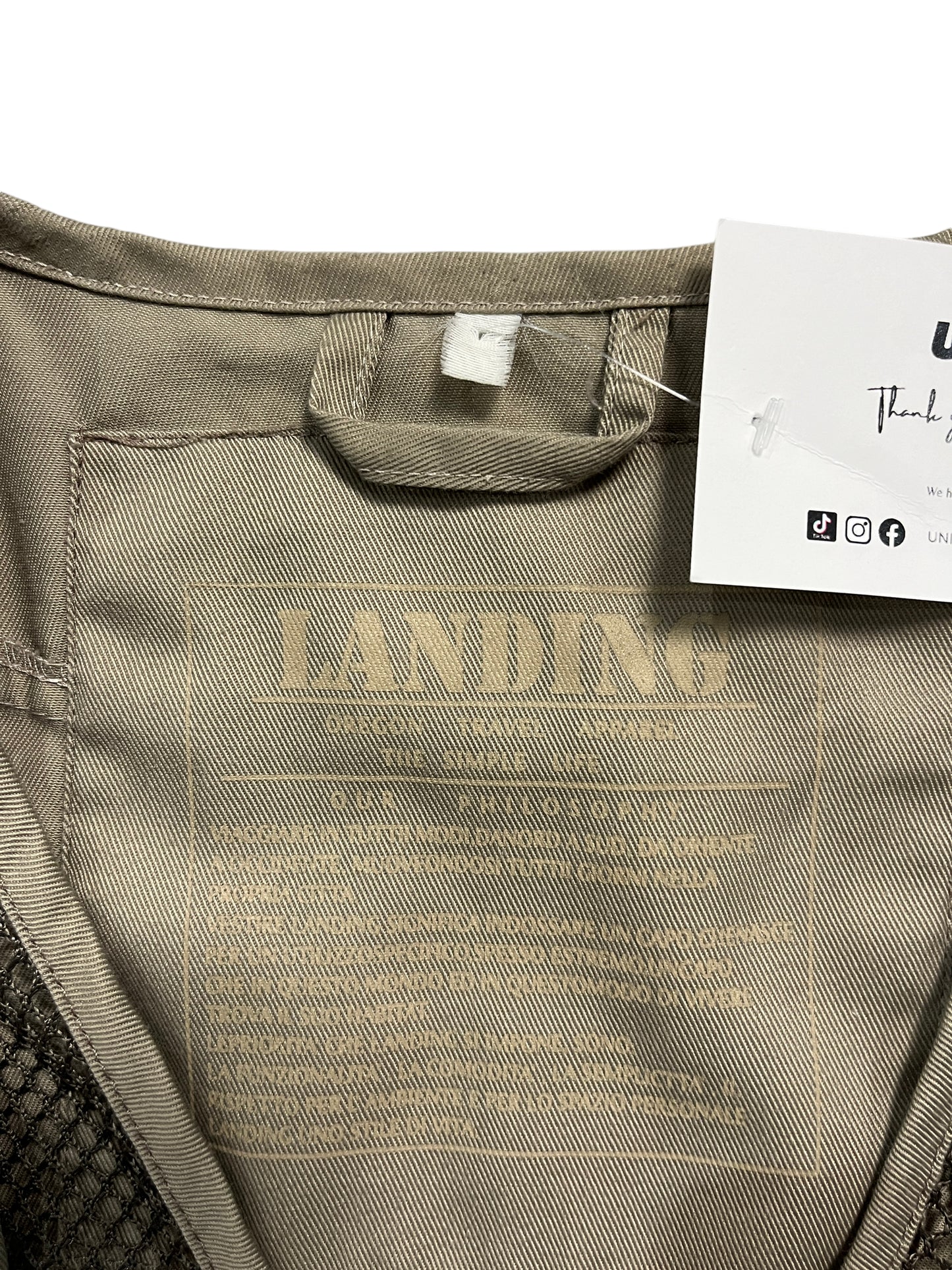 Y2k "Landing" Military Vests