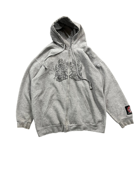 Vintage West Coast Choppers Full Zip Hoodie Grey