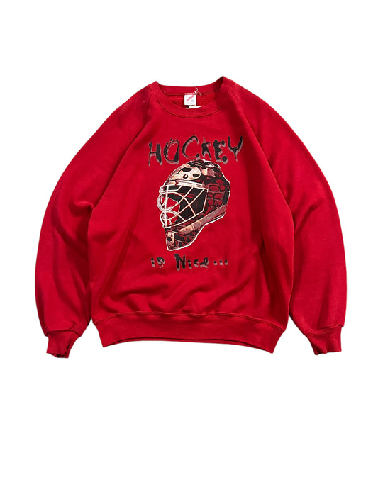 Vintage "Hockey Is Nice" Sweater