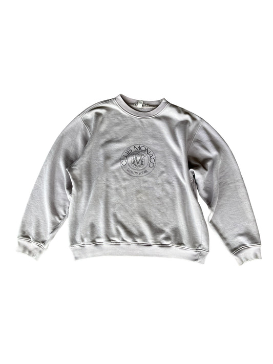 Vintage Club Monaco Sweatshirt Cream Grey