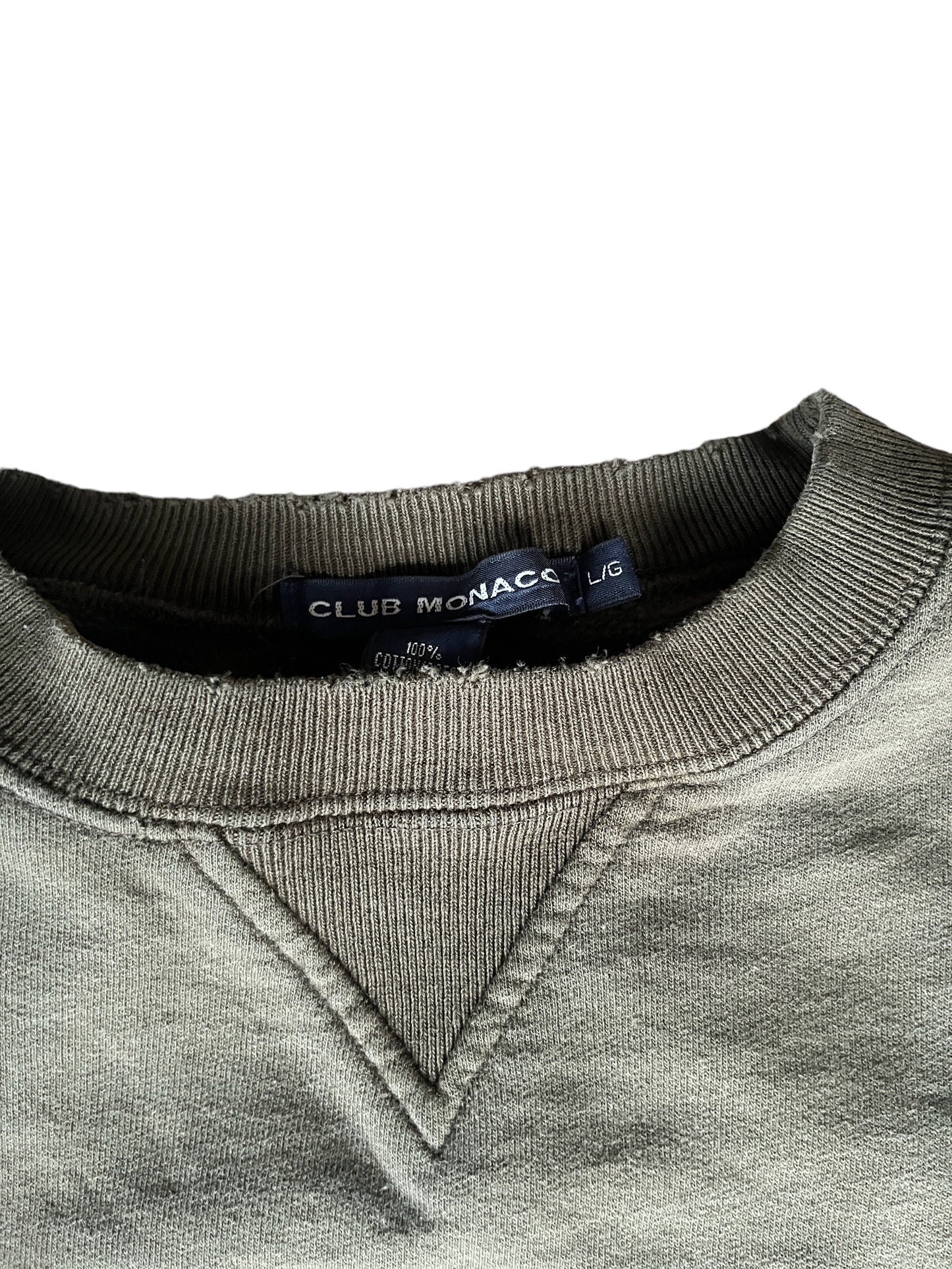 Vintage Club Monaco Sweatshirt Avocado Green