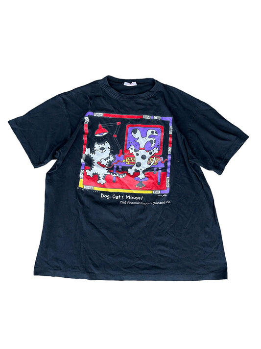 Vintage "Dog, Cat & Mouse" Tee