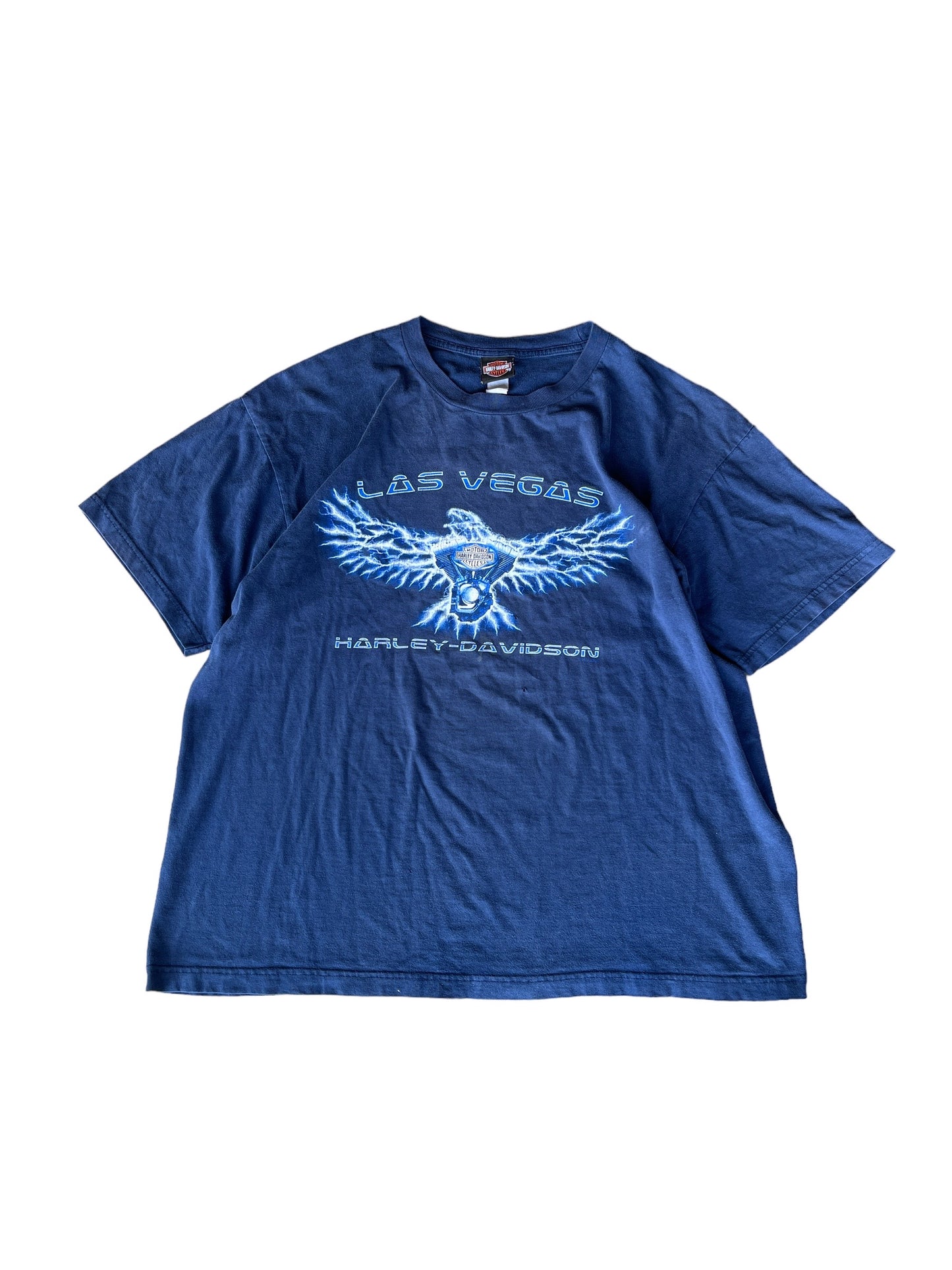 Vintage  Las Vegas Harley Davidson Lightning Eagle Tee