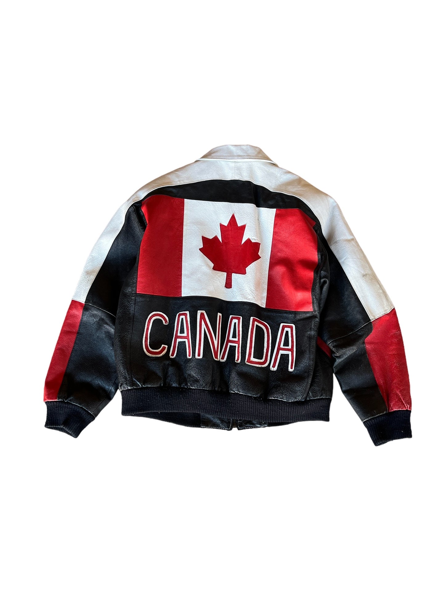 Rare Vintage 90's Casa Nova Canada Leather Jacket