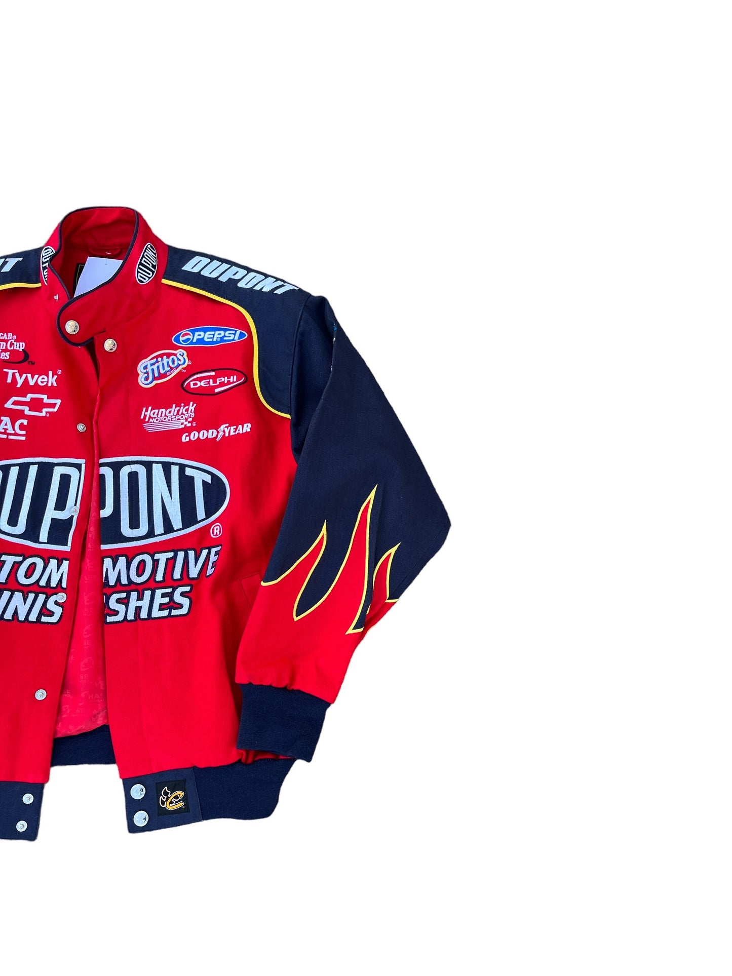 Vintage NASCAR Dupont Jeff Gordon Flames Race Jacket