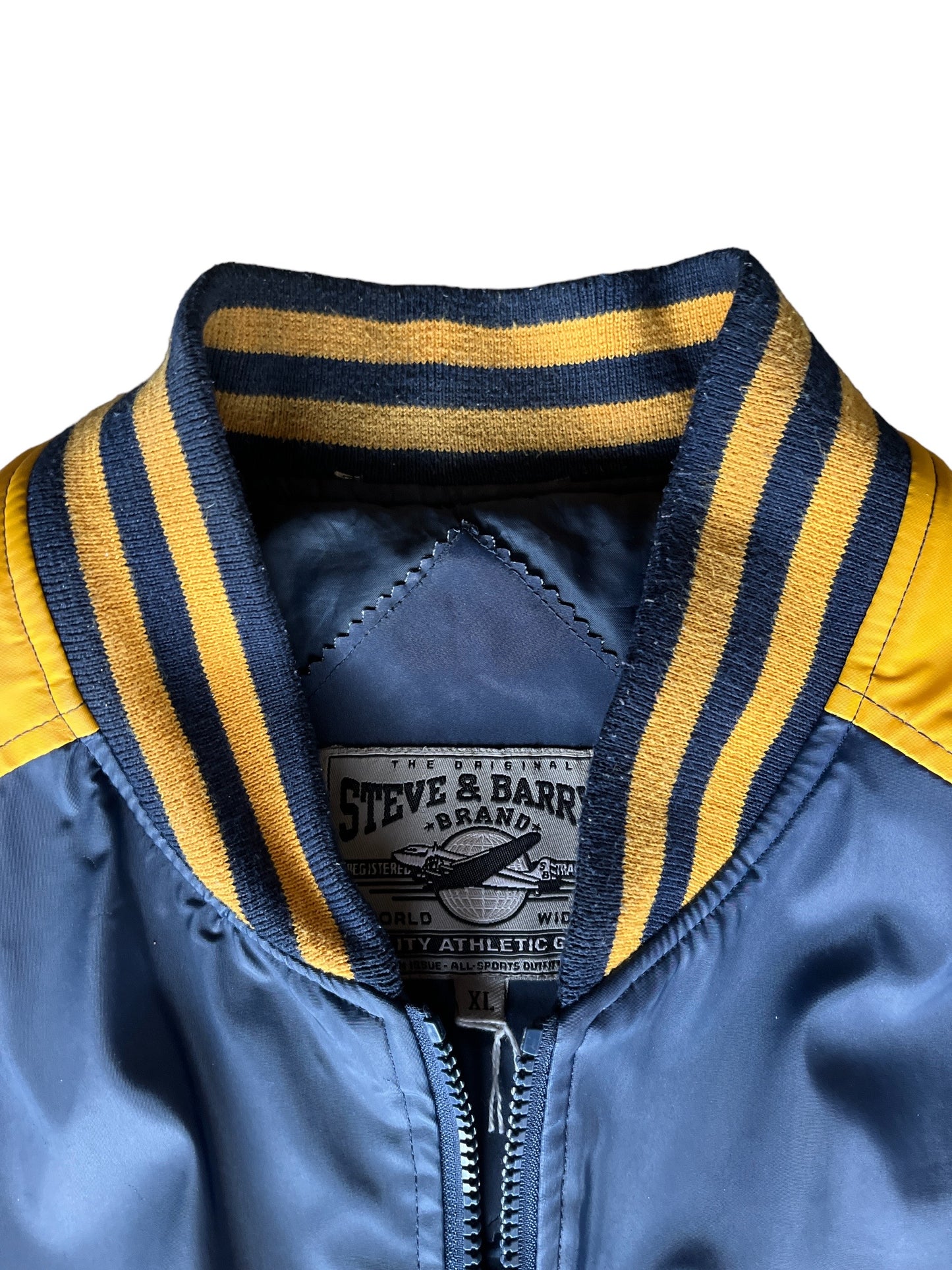 Vintage Michigan Wolverines Leather Bomber Jacket