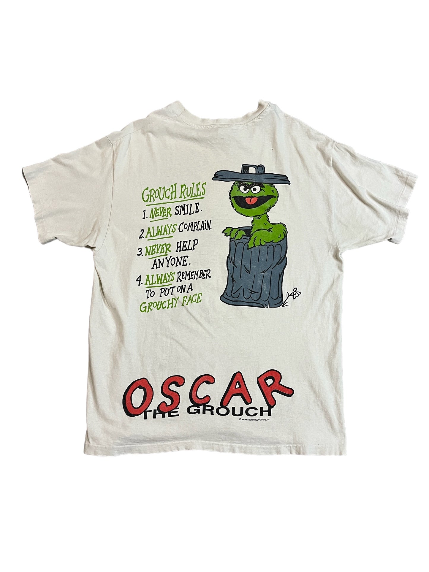 Rare Vintage Oscar The Grouch Tee