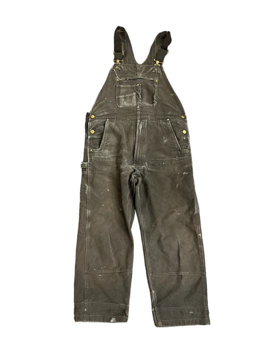 Vintage Carhartt Double Knee Overalls Brown