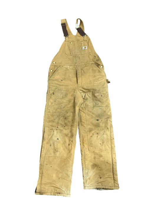 Vintage Carhartt Double Knee Overalls Beige