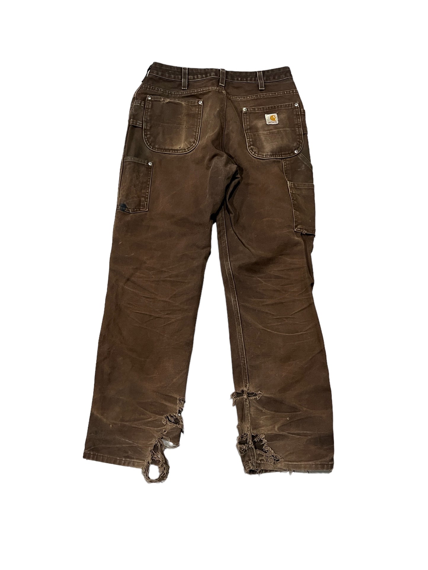 Vintage Carhartt Double Knee Canvas Pants Brown