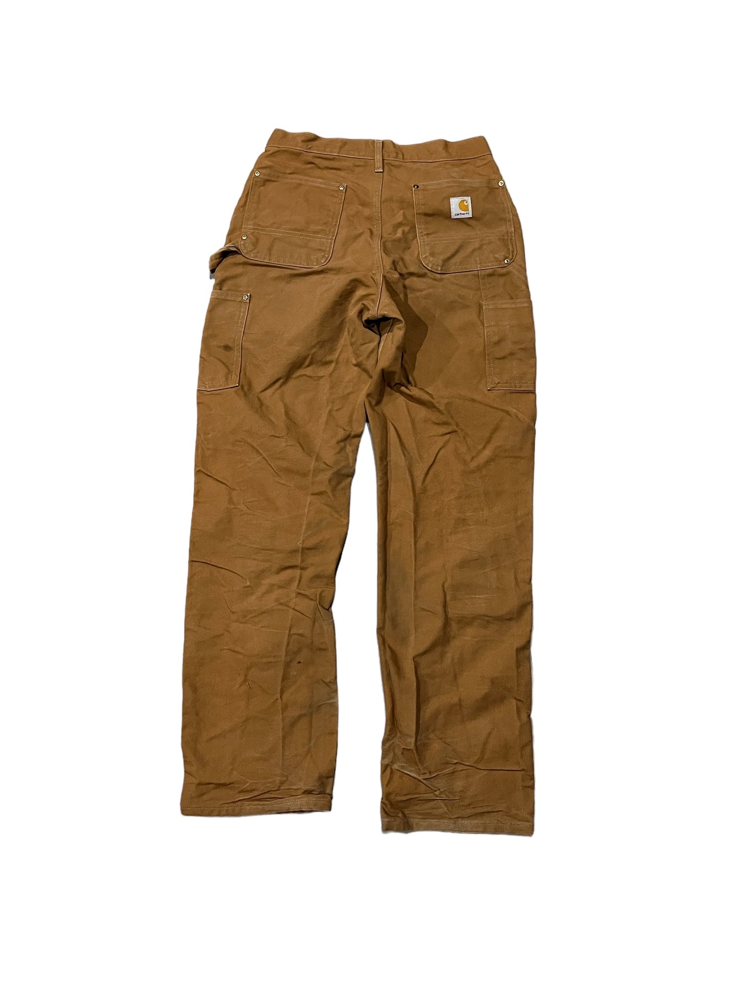 Vintage Carhartt Double Knee Canvas Pants Caramel Brown