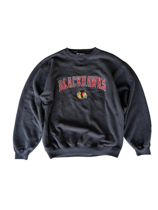 Vintage Logo Athletic Blackhawks Sweater