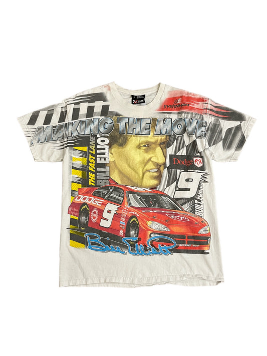 Vintage Nascar Making The Move "Bill Elliot" AOP Tee