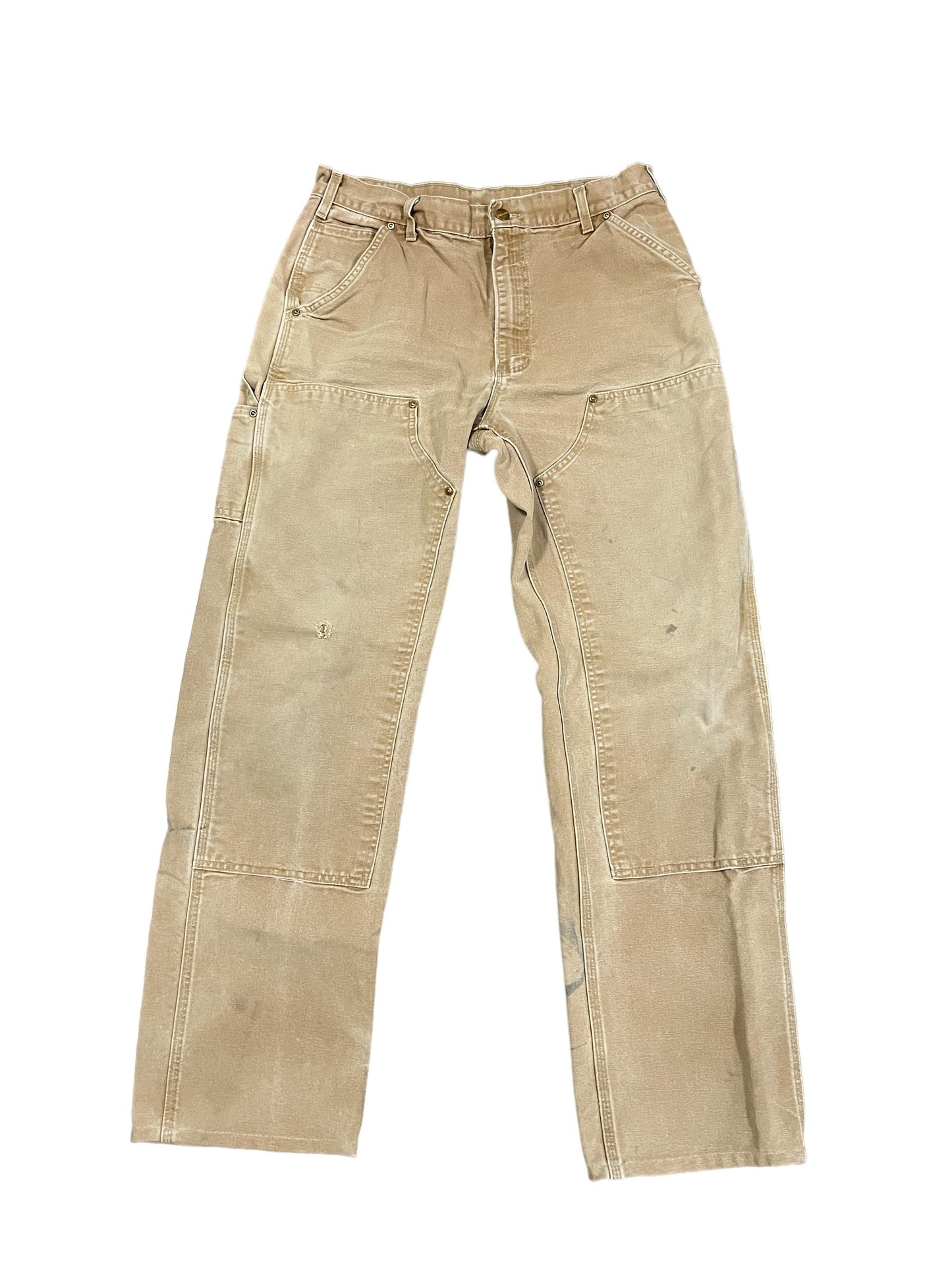 Vintage Carhartt Double Knee Canvas Pants - Sand