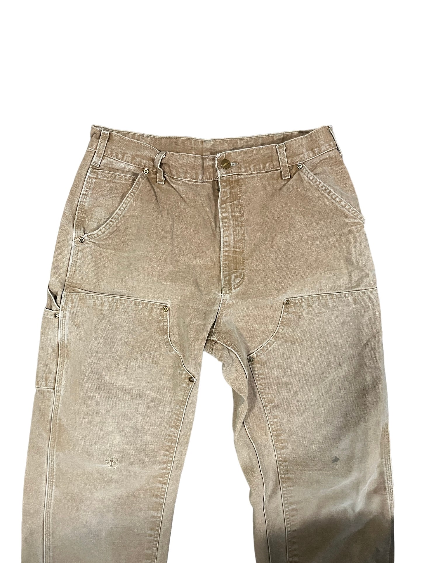 Vintage Carhartt Double Knee Canvas Pants - Sand