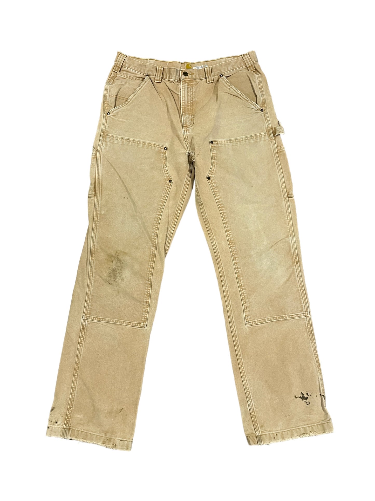 Vintage Carhartt Double Knee Canvas Pants - Sand