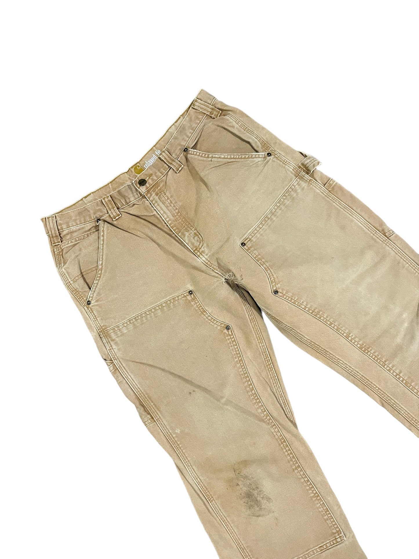 Vintage Carhartt Double Knee Canvas Pants - Sand