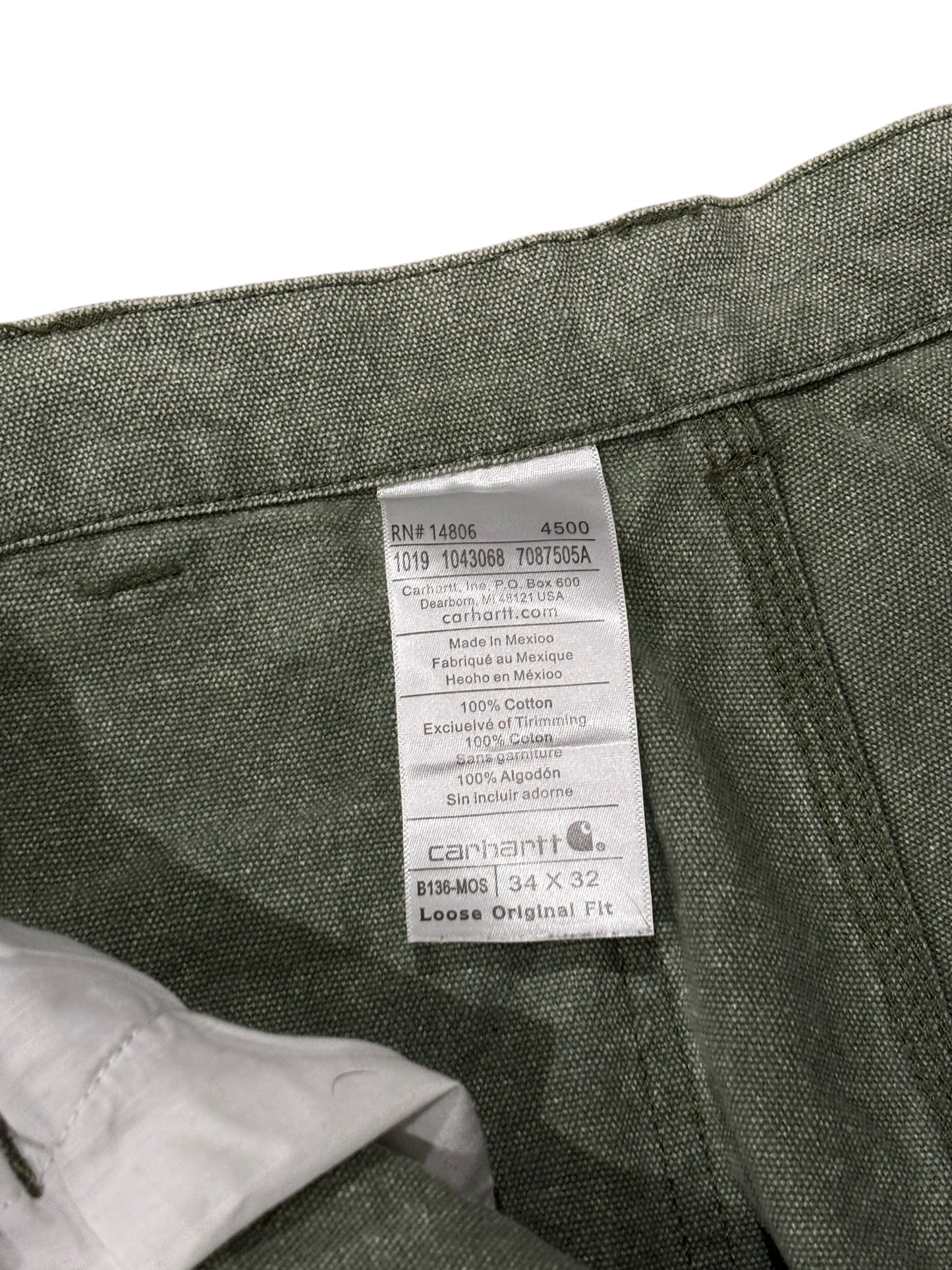 Vintage Carhartt Double Knee Pants Misty Sky Green