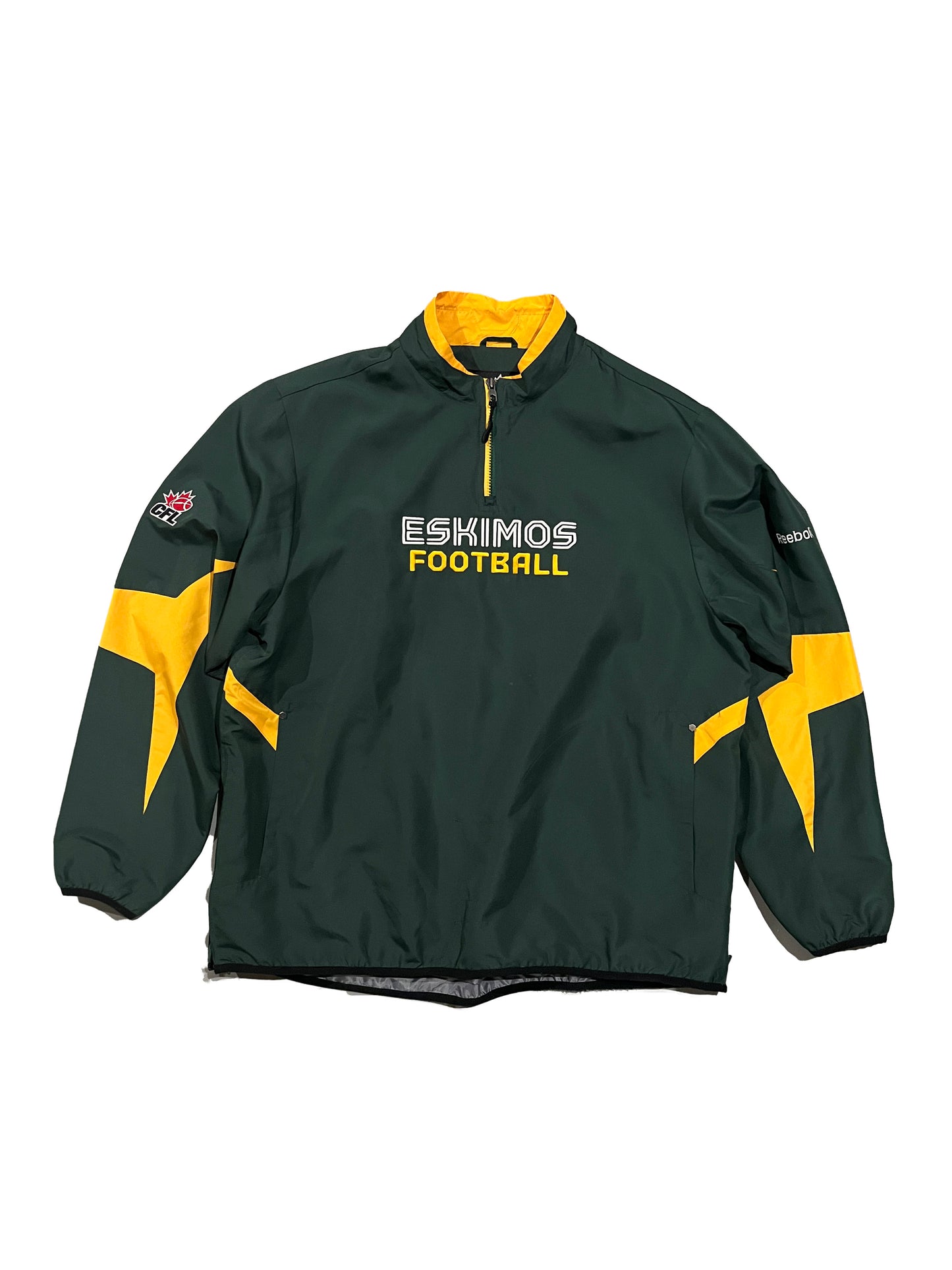 Reebok Edmonton Eskimos CFL Authentic Jacket Green