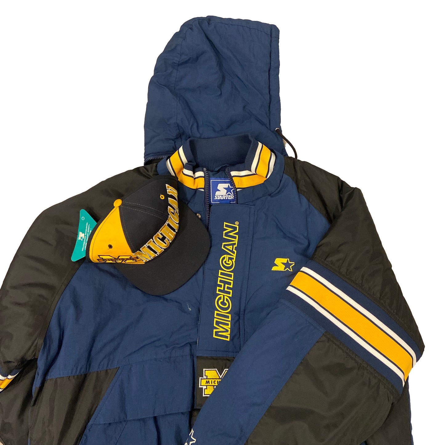 Michigan Starter Pro-Line Half-Zip Jacket