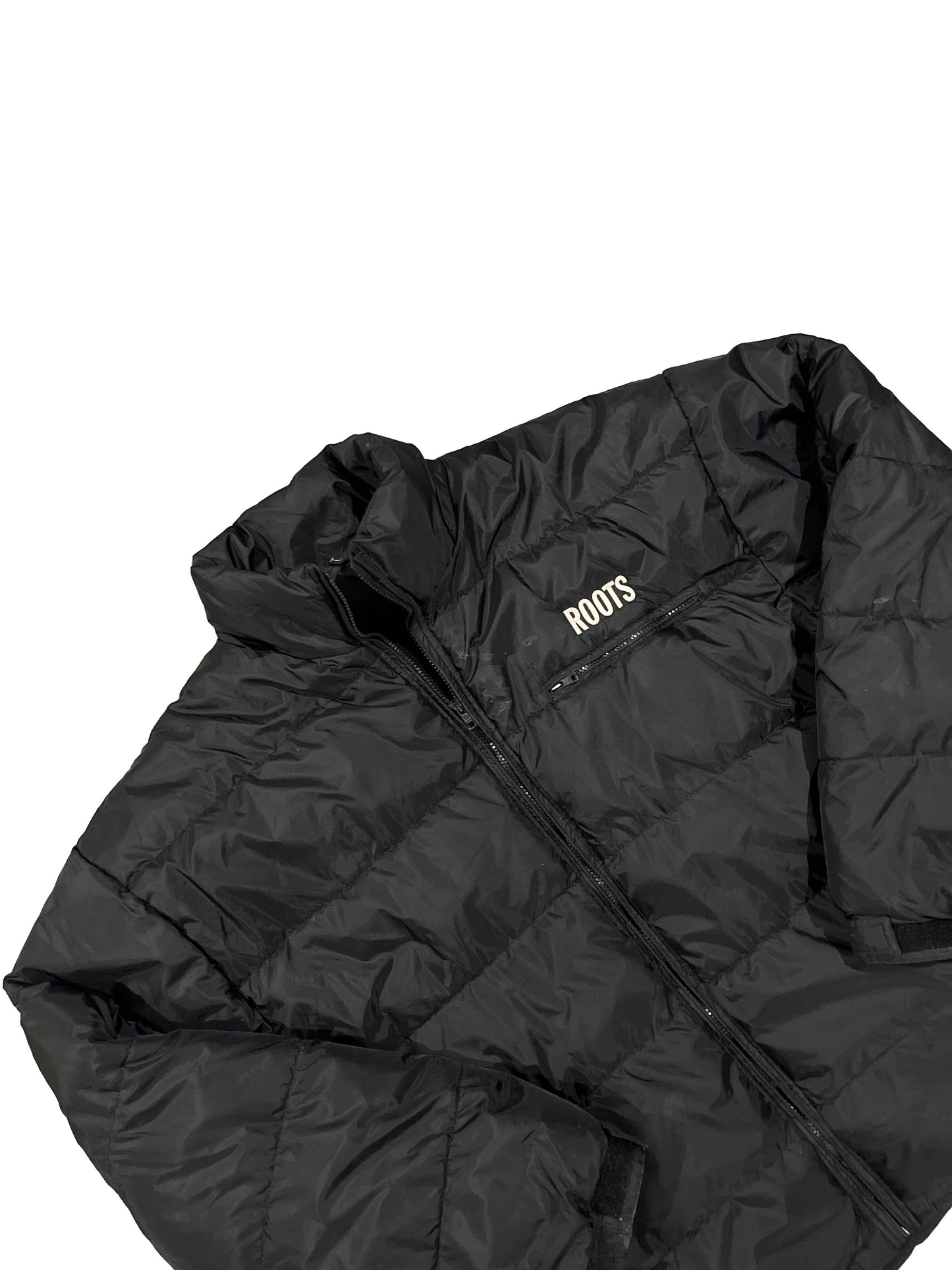 Vintage Roots Puffer Jacket Black