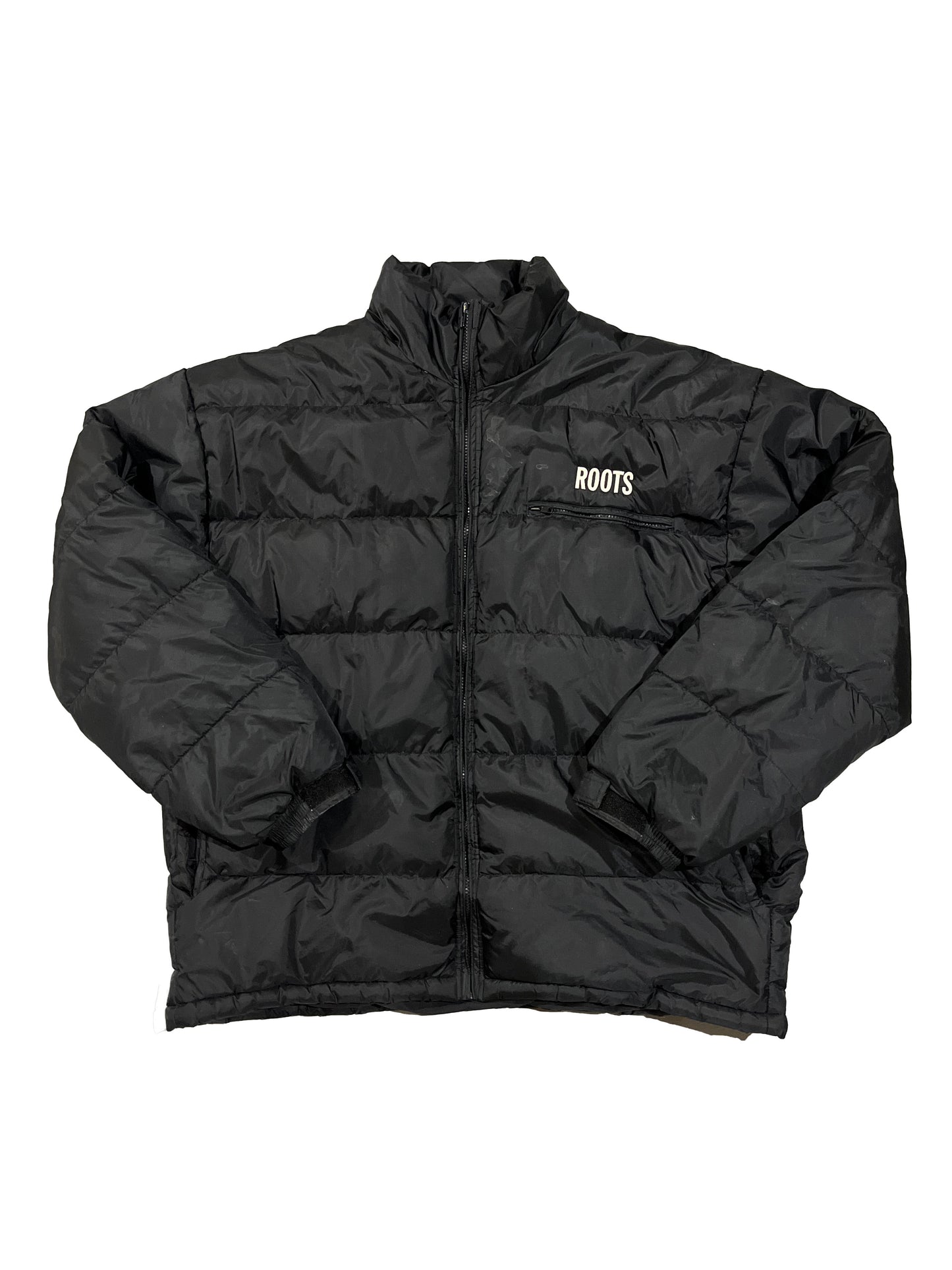 Vintage Roots Puffer Jacket Black