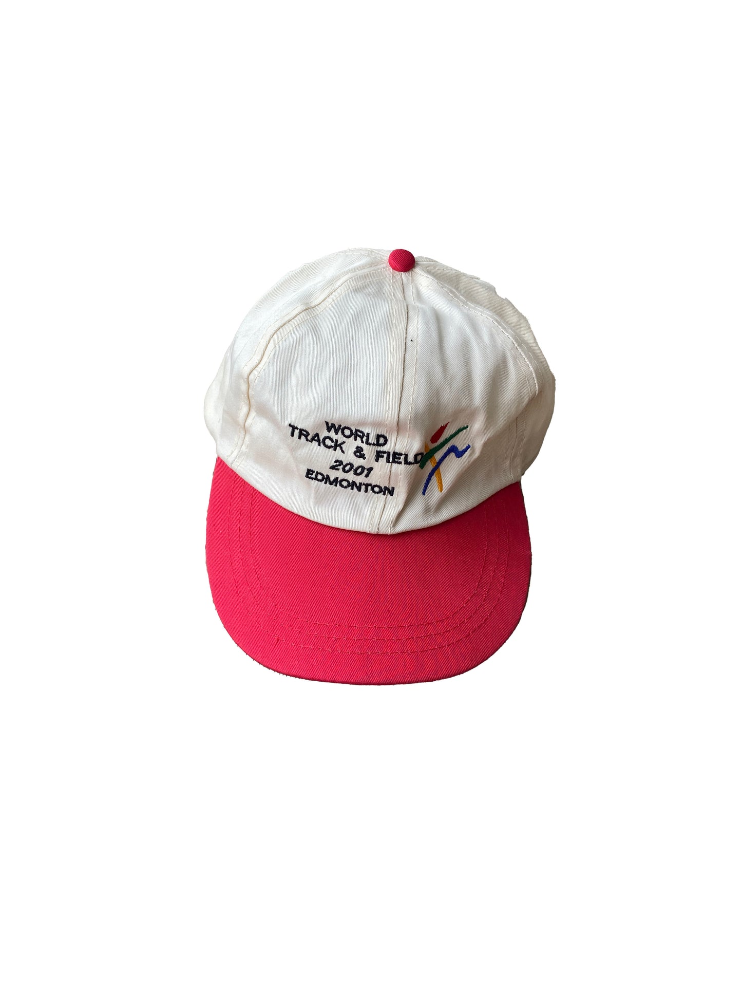 2001 Edmonton World Track & Field Trucker Hat White/Red