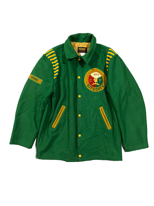 Vintage "1800 Kitscoty" Varsity Jacket Green